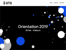 Tablet Screenshot of orientation.uts.edu.au