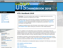 Tablet Screenshot of handbook.uts.edu.au