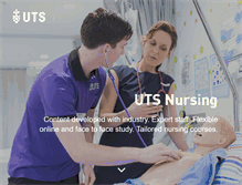 Tablet Screenshot of nursing.uts.edu.au